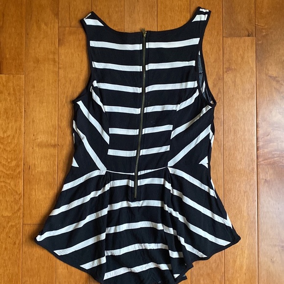 Xhilaration Striped Peplum - Picture 2 of 4